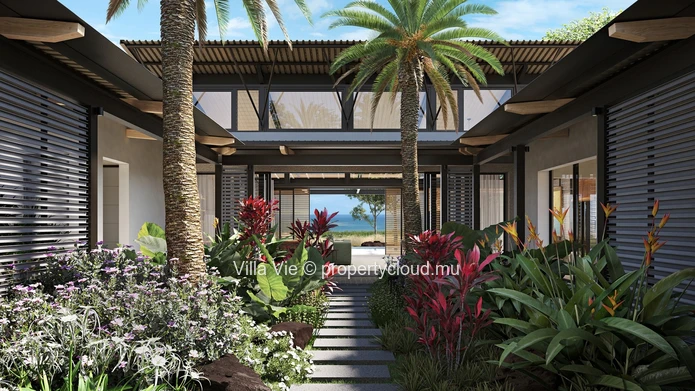 Rivière Noire - Sublime villa de 3 chambres avec vue mer