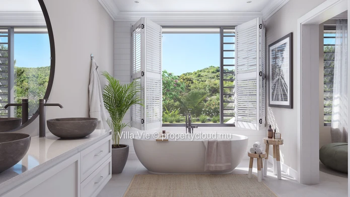 Tamarin - Prestigious 4-bedroom villa with mountain views