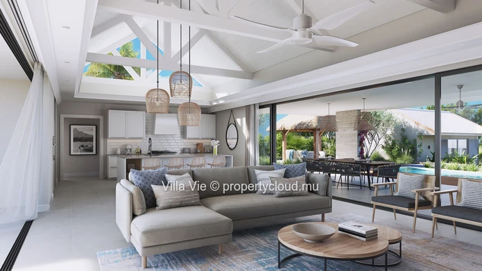 Tamarin - Prestigious 4-bedroom villa with mountain views